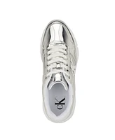 Calvin Klein Women's Caius Round Toe Lace-Up Casual Sneakers