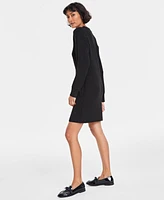 On 34th Women's Ribbed Crewneck Sweater Dress, Created for Macy's