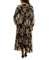 Taylor Plus Size Printed Maxi Dress