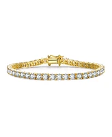 Rachel Glauber Cubic Zirconia 4mm magnetic lock Tennis Bracelet