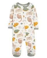 Baby Essentials Boy Dinosaur Footie with Snuggler, 2-Piece Set