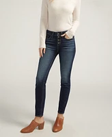 Silver Jeans Co. Women's Suki Mid-Rise Curvy-Fit Skinny Jeans