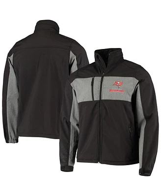 Dunbrooke Men's Black Tampa Bay Buccaneers Circle Zephyr Softshell Full-Zip Jacket