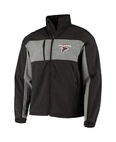 Dunbrooke Men's Black Atlanta Falcons Circle Zephyr Softshell Full-Zip Jacket