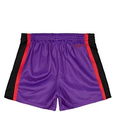 Mitchell & Ness Women's Purple Toronto Raptors Swingman Big Face 3.0 Basketball Shorts