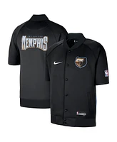 Nike Men's Black Memphis Grizzlies 2022/23 City Edition Showtime Raglan Short Sleeve Full-Snap Jacket