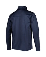 Dunbrooke Men's Heather Navy New England Patriots Freestyle Coated Tech Fleece Full-Zip Jacket