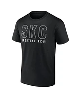 Fanatics Men's Black Sporting Kansas City Fundamentals Stealth T-Shirt