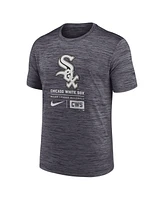 Nike Men's Charcoal Chicago White Sox Large Logo Velocity T-Shirt