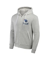 Nfl x Darius Rucker Collection by Fanatics Men's Heather Gray Tennessee Titans Domestic Full-Zip Hoodie