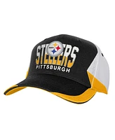 Mitchell & Ness Big Boys and Girls Black Pittsburgh Steelers Retrodome Precurved Adjustable Hat