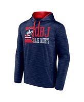 Fanatics Men's Navy Columbus Blue Jackets Never Quit Pullover Hoodie