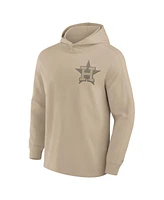 Fanatics Men's Khaki Houston Astros Elements Lightweight Fleece Hoodie