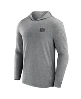 Fanatics Men's Gray Cincinnati Bengals Front Office Tech Lightweight Hoodie T-Shirt