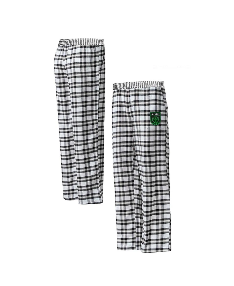 Concepts Sport Women's Black Austin Fc Sienna Flannel Pants