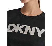 Dkny Sport Women's Logo-Graphic Crewneck T-Shirt