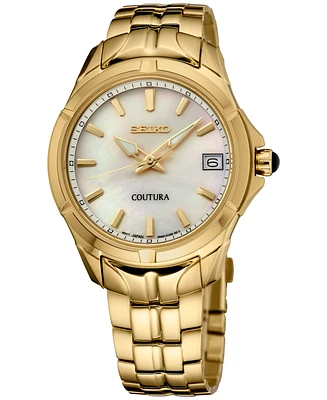 Seiko Women's Coutura Gold-Tone Stainless Steel Bracelet Watch 34mm