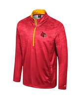 Colosseum Men's Red Louisville Cardinals The Machine Half-Zip Jacket