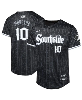 Nike Big Boys and Girls Yoan Moncada Black Chicago White Sox City Connect Limited Player Jersey