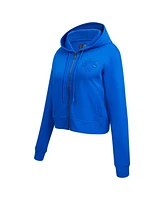 Pro Standard Women's Blue New York Knicks Triple Tonal Full-Zip Hoodie