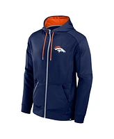 Fanatics Men's Navy Denver Broncos Defender Full-Zip Hoodie