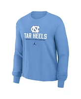 Jordan Women's Carolina Blue North Tar Heels Primetime University Long Sleeve Boxy T-Shirt