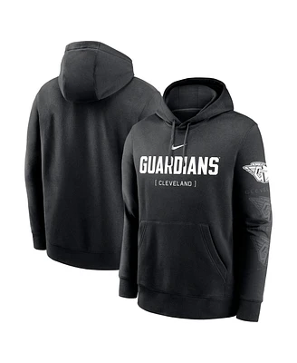 Nike Men's Black Cleveland Guardians Fashion Club Pullover Hoodie