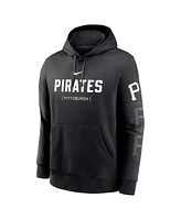 Nike Men's Black Pittsburgh Pirates Fashion Club Pullover Hoodie