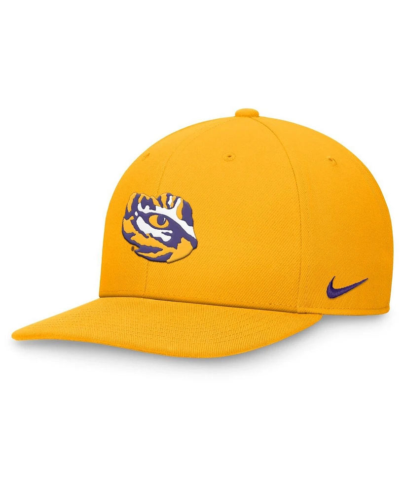 Nike Men's Gold Lsu Tigers Primetime Pro Snapback Hat