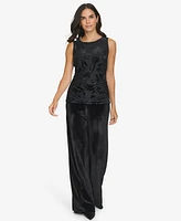 Calvin Klein Women's Sleeveless Velvet Burnout Top