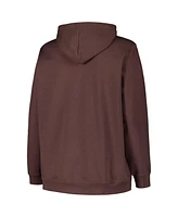 Profile Women's Plus Brown Cleveland Browns Kennedy Pullover Hoodie