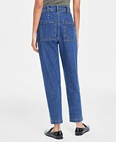 On 34th Women's Pleated Tapered-Leg Jeans, Created for Macy's