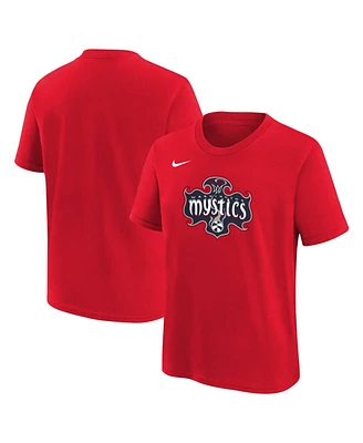 Nike Big Boys and Girls Red Washington Mystics Essential Logo T-Shirt