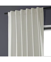 Half Price Drapes Off White Performance Linen Hotel Blackout Curtain