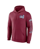 Fanatics Men's Burgundy Colorado Avalanche Revolution Pullover Hoodie