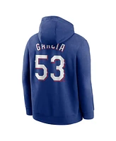 Nike Men's Adolis Garcia Royal Texas Rangers Player Name & Number Club Pullover Hoodie