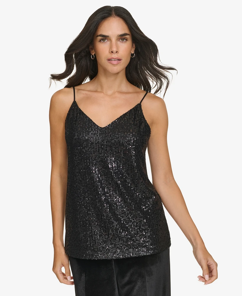 Calvin Klein Women's V-Neck Sequin Camisole