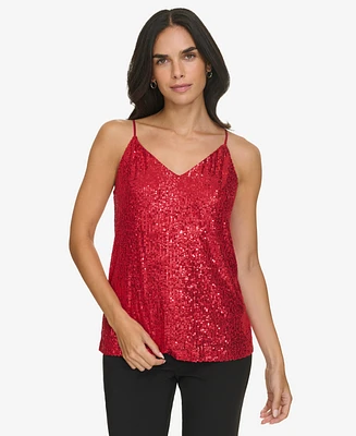 Calvin Klein Women's V-Neck Sequin Camisole