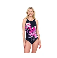 Gottex Women's Water Lily High Neck One Piece Mastectomy Swimsuit