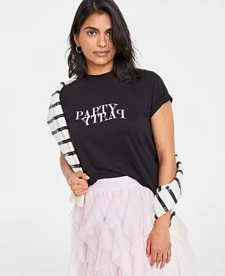 On 34th Women's Party Graphic T-Shirt, Created for Macy's