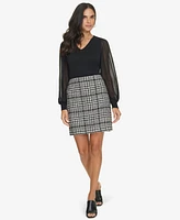 Calvin Klein Women's Plaid Tweed Skirt