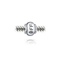 Bling Jewelry Words Best Friends Forever Bff Charm Bead For Women For Sterling Silver Fits European Bracelet