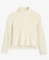 On 34th Women's Mock Neck Drop-Shoulder Lurex Sweater, Created for Macy's