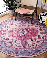 Safavieh Serapi Washable SEP504A 6'7"x6'7" Round Area Rug