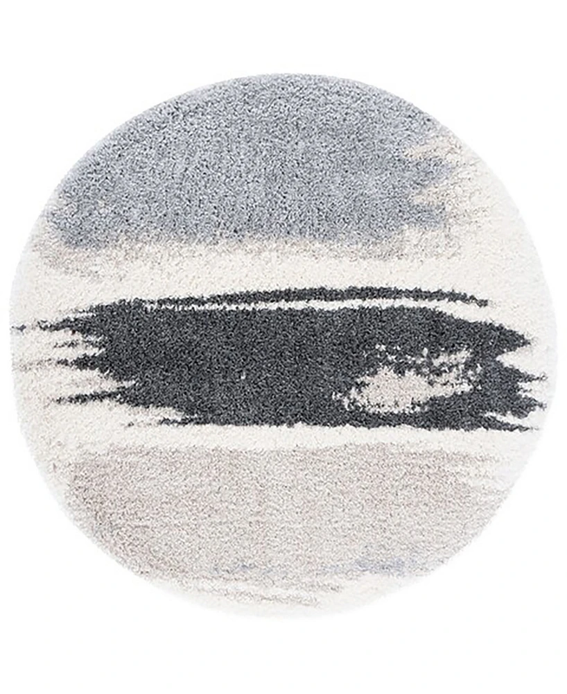 Safavieh Fontana Shag FNT898F 6'7"x6'7" Round Area Rug