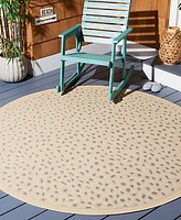 Safavieh Courtyard I CY61043612 6'7"x6'7" Round Area Rug