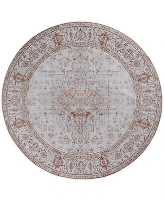 Safavieh Tucson Washable TSN105F 5'x5' Round Area Rug