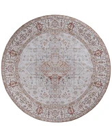 Safavieh Tucson Washable TSN105F 5'x5' Round Area Rug