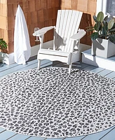 Safavieh Courtyard I CY85057612 5'3"x5'3" Round Area Rug