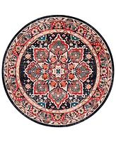 Safavieh Riviera Washable RIV155Q 6'7"x6'7" Round Area Rug